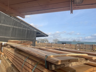 6x Douglas Wisselsponning/Halfhoutsrabat, 18x190mm, lengte 400cm